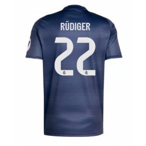 Real Madrid Antonio Rudiger #22 Away Stadium Shirt 2025-26 Short Sleeve