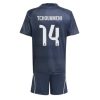 Real Madrid Aurelien Tchouameni #14 Cheap Away Stadium Kit for Kids 2025-26 UK Sale
