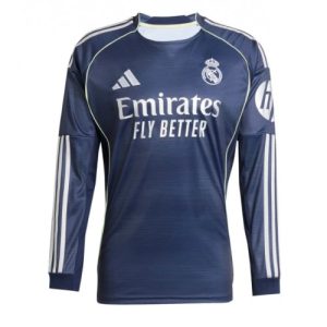 Real Madrid Away Stadium Shirt 2025-26 Long Sleeve