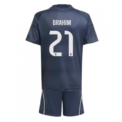 Real Madrid Brahim Diaz #21 Cheap Away Stadium Kit for Kids 2025-26 Online