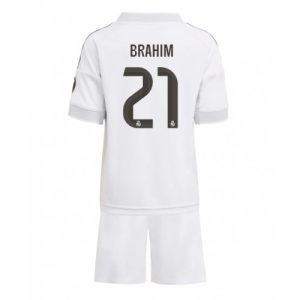 Real Madrid Brahim Diaz #21 Cheap Home Stadium Kit for Kids 2025-26 Online