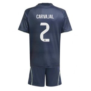 Real Madrid Daniel Carvajal #2 Cheap Away Stadium Kit for Kids 2025-26 UK Sale