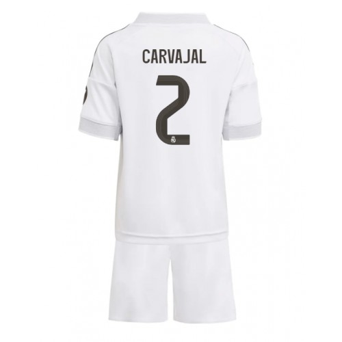 Real Madrid Daniel Carvajal #2 Cheap Home Stadium Kit for Kids 2025-26 UK Sale