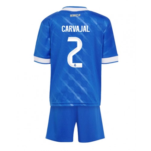 Real Madrid Daniel Carvajal #2 Cheap Third Stadium Kit for Kids 2025-26 UK Sale