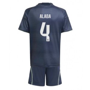 Real Madrid David Alaba #4 Cheap Away Stadium Kit for Kids 2025-26 Online