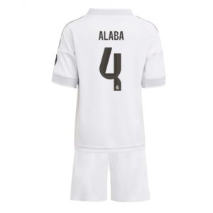 Real Madrid David Alaba #4 Cheap Home Stadium Kit for Kids 2025-26 Online