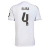 Real Madrid David Alaba #4 Home Stadium Shirt 2025-26 Short Sleeve