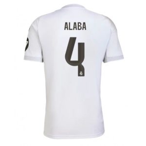 Real Madrid David Alaba #4 Home Stadium Shirt 2025-26 Short Sleeve