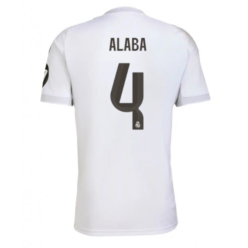 Real Madrid David Alaba #4 Home Stadium Shirt 2025-26 Short Sleeve