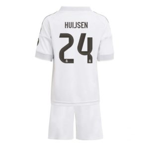 Real Madrid Dean Huijsen #24 Cheap Home Stadium Kit for Kids 2025-26 Online