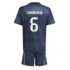 Real Madrid Eduardo Camavinga #6 Cheap Away Stadium Kit for Kids 2025-26 UK Sale