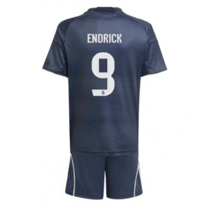 Real Madrid Endrick #9 Cheap Away Stadium Kit for Kids 2025-26 UK Sale