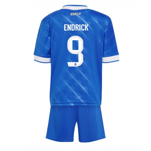 Real Madrid Endrick #9 Cheap Third Stadium Kit for Kids 2025-26 UK Sale