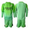 Real Madrid Goalkeeper Cheap Away Stadium Kit for Kids 2025-26 Long Sleeve (+ pants)