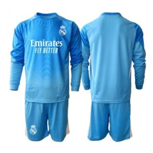 Real Madrid Goalkeeper Cheap Home Stadium Kit for Kids 2025-26 Long Sleeve (+ pants)
