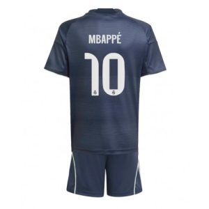 Real Madrid Kylian Mbappe #10 Cheap Away Stadium Kit for Kids 2025-26 UK Sale