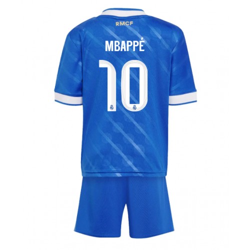 Real Madrid Kylian Mbappe #10 Cheap Third Stadium Kit for Kids 2025-26 UK Sale