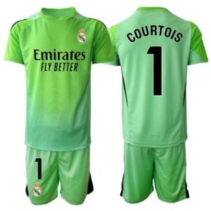 Real Madrid Thibaut Courtois #1 Goalkeeper Cheap Away Stadium Kit for Kids 2025-26 UK Sale