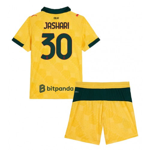 AC Milan Ardon Jashari #30 Cheap Third Stadium Kit for Kids 2025-26 Sale (+ pants)