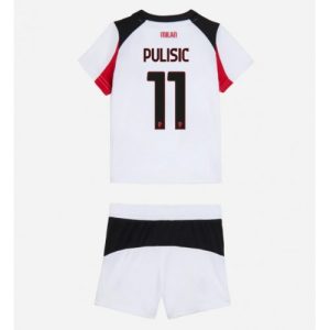 AC Milan Christian Pulisic #11 Cheap Away Stadium Kit for Kids 2025-26 Sale (+ pants)