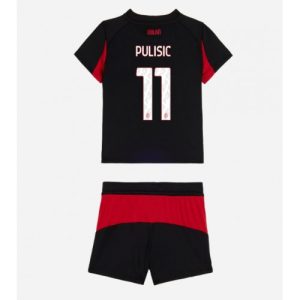 AC Milan Christian Pulisic #11 Cheap Home Stadium Kit for Kids 2025-26 Sale (+ pants)