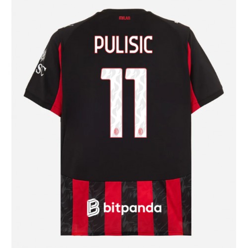 AC Milan Christian Pulisic #11 Cheap Home Stadium Shirt 2025-26 Sale