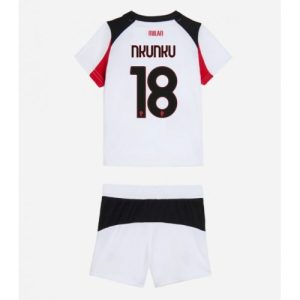 AC Milan Christopher Nkunku #18 Cheap Away Stadium Kit for Kids 2025-26 Sale (+ pants)