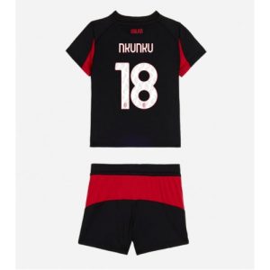 AC Milan Christopher Nkunku #18 Cheap Home Stadium Kit for Kids 2025-26 Sale (+ pants)
