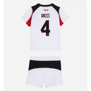 AC Milan Samuele Ricci #4 Cheap Away Stadium Kit for Kids 2025-26 Sale (+ pants)