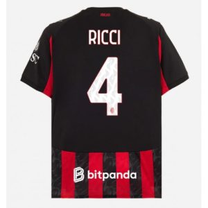 AC Milan Samuele Ricci #4 Cheap Home Stadium Shirt 2025-26 Sale