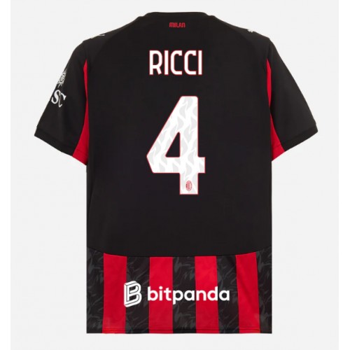 AC Milan Samuele Ricci #4 Cheap Home Stadium Shirt 2025-26 Sale