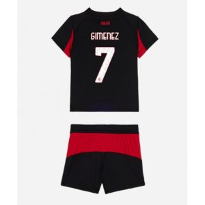 AC Milan Santiago Gimenez #7 Cheap Home Stadium Kit for Kids 2025-26 Sale (+ pants)