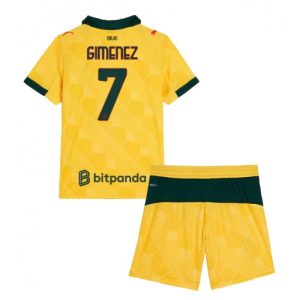 AC Milan Santiago Gimenez #7 Cheap Third Stadium Kit for Kids 2025-26 Sale (+ pants)