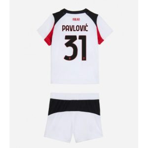 AC Milan Strahinja Pavlovic #31 Cheap Away Stadium Kit for Kids 2025-26 Sale (+ pants)