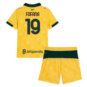 AC Milan Youssouf Fofana #19 Cheap Third Stadium Kit for Kids 2025-26 Sale (+ pants)