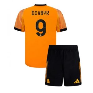 AS Roma Artem Dovbyk #9 Cheap Away Stadium Kit for Kids 2025-26 UK Sale