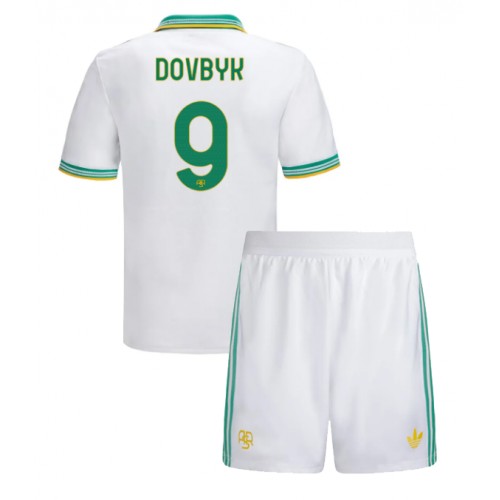 AS Roma Artem Dovbyk #9 Cheap Third Stadium Kit for Kids 2025-26 UK Sale