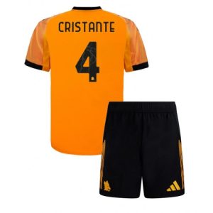 AS Roma Bryan Cristante #4 Cheap Away Stadium Kit for Kids 2025-26 UK Sale