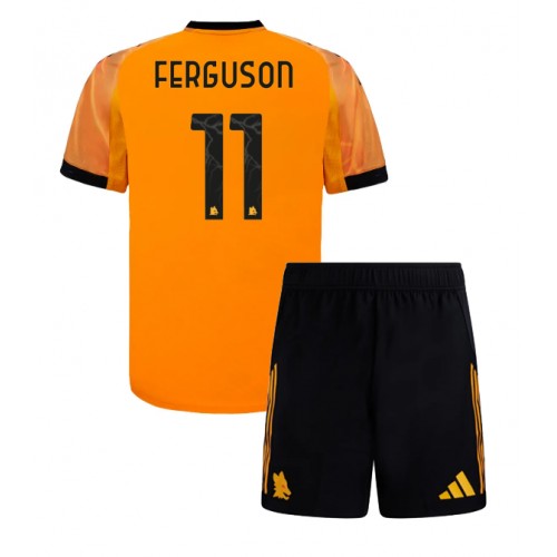 AS Roma Evan Ferguson #11 Cheap Away Stadium Kit for Kids 2025-26 UK Sale