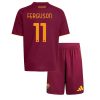 AS Roma Evan Ferguson #11 Cheap Home Stadium Kit for Kids 2025-26 UK Sale