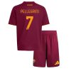AS Roma Lorenzo Pellegrini #7 Cheap Home Stadium Kit for Kids 2025-26 UK Sale