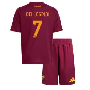 AS Roma Lorenzo Pellegrini #7 Cheap Home Stadium Kit for Kids 2025-26 UK Sale
