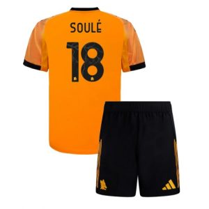 AS Roma Matias Soule #18 Cheap Away Stadium Kit for Kids 2025-26 UK Sale