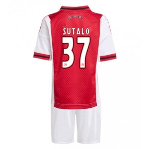 Ajax Josip Sutalo #37 Cheap Home Stadium Kit for Kids 2025-26 UK Sale