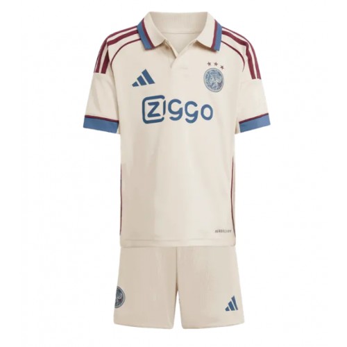 Ajax Raul Moro #7 Cheap Third Stadium Kit for Kids 2025-26 UK Sale