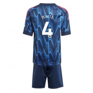 Arsenal Ben White #4 Cheap Away Stadium Kit Kids 2025-26 For Sale