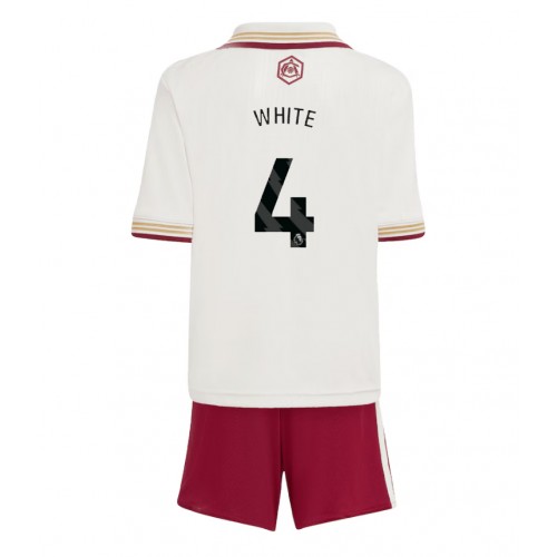 Arsenal Ben White #4 Cheap Third Stadium Kit Kids 2025-26 For Sale