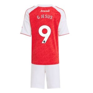 Arsenal Gabriel Jesus #9 Cheap Home Stadium Kit Kids 2025-26 For Sale