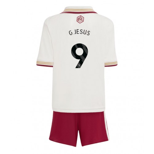 Arsenal Gabriel Jesus #9 Cheap Third Stadium Kit Kids 2025-26 For Sale