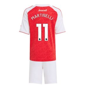 Arsenal Gabriel Martinelli #11 Cheap Home Stadium Kit Kids 2025-26 For Sale